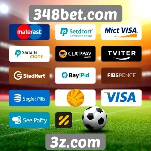 Métodos de pagamento disponíveis no 348bet.com